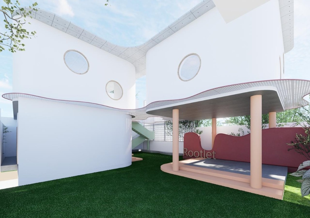 Rootlet Preschool Courtyard Stage